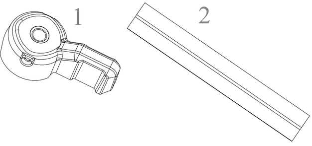 Handle Lever Diagram and Parts List for SC900 (12ABR27B710)(2022) Cub Cadet Lawn Mower